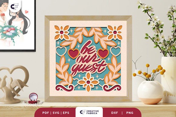 Be Our Guest 3D Layered Paper Cut