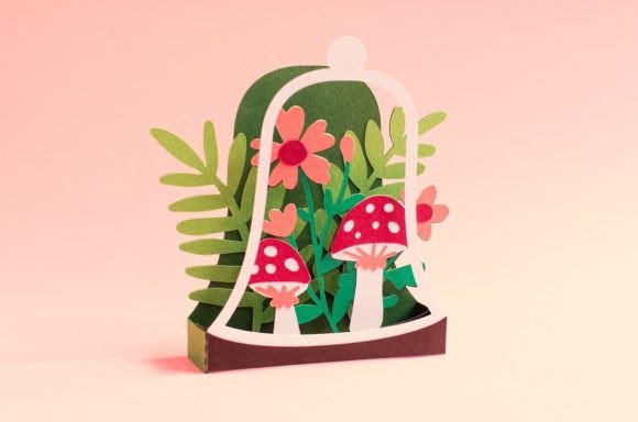 Bell Jar Terrarium Box Card