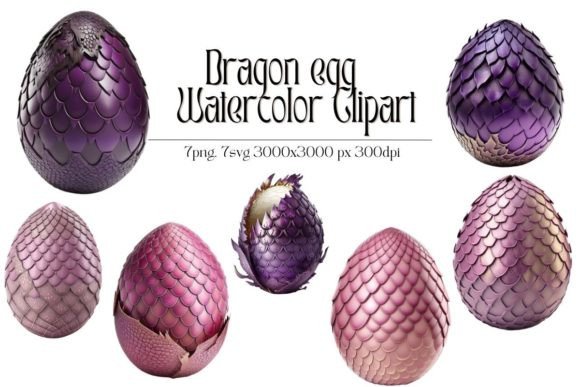 Dragon Eggs Sublimation Clipart