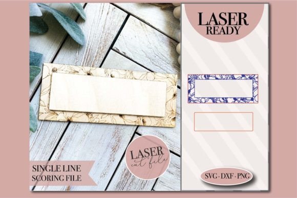 Floral Border Sign Laser SVG