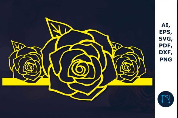 Floral Sign Laser Paper Cut SVG
