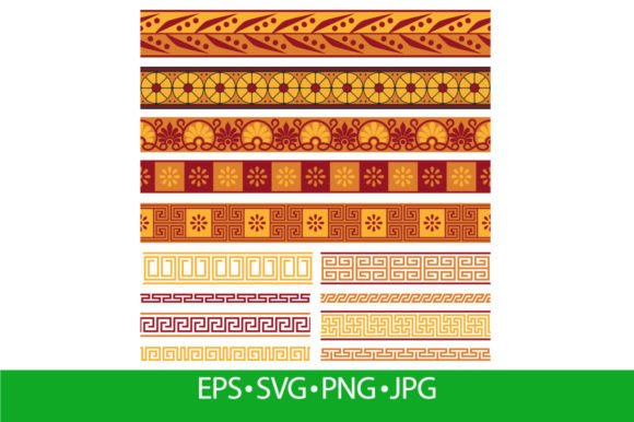 Greek Horizontal Pattern: Ancient Meande