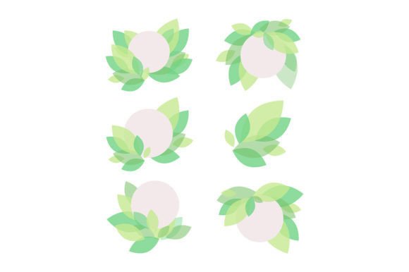 Leaf Detail Brochure Element Design Set