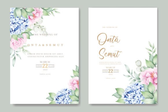 Save the Date Flower Roses Watercolor