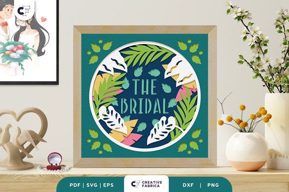 The Bridal 3D Shadow Box Paper Cut