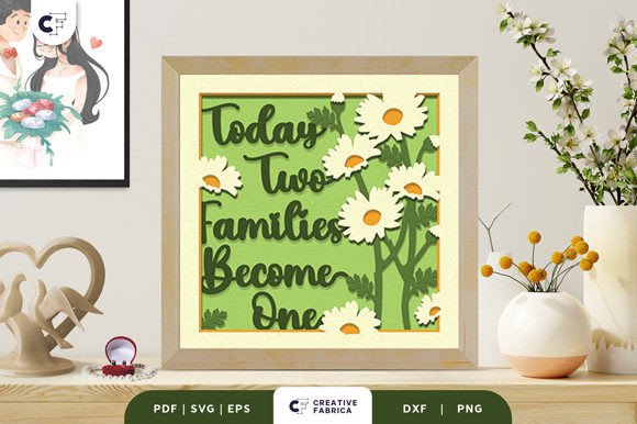 Today Two Families Become One 3D SVG